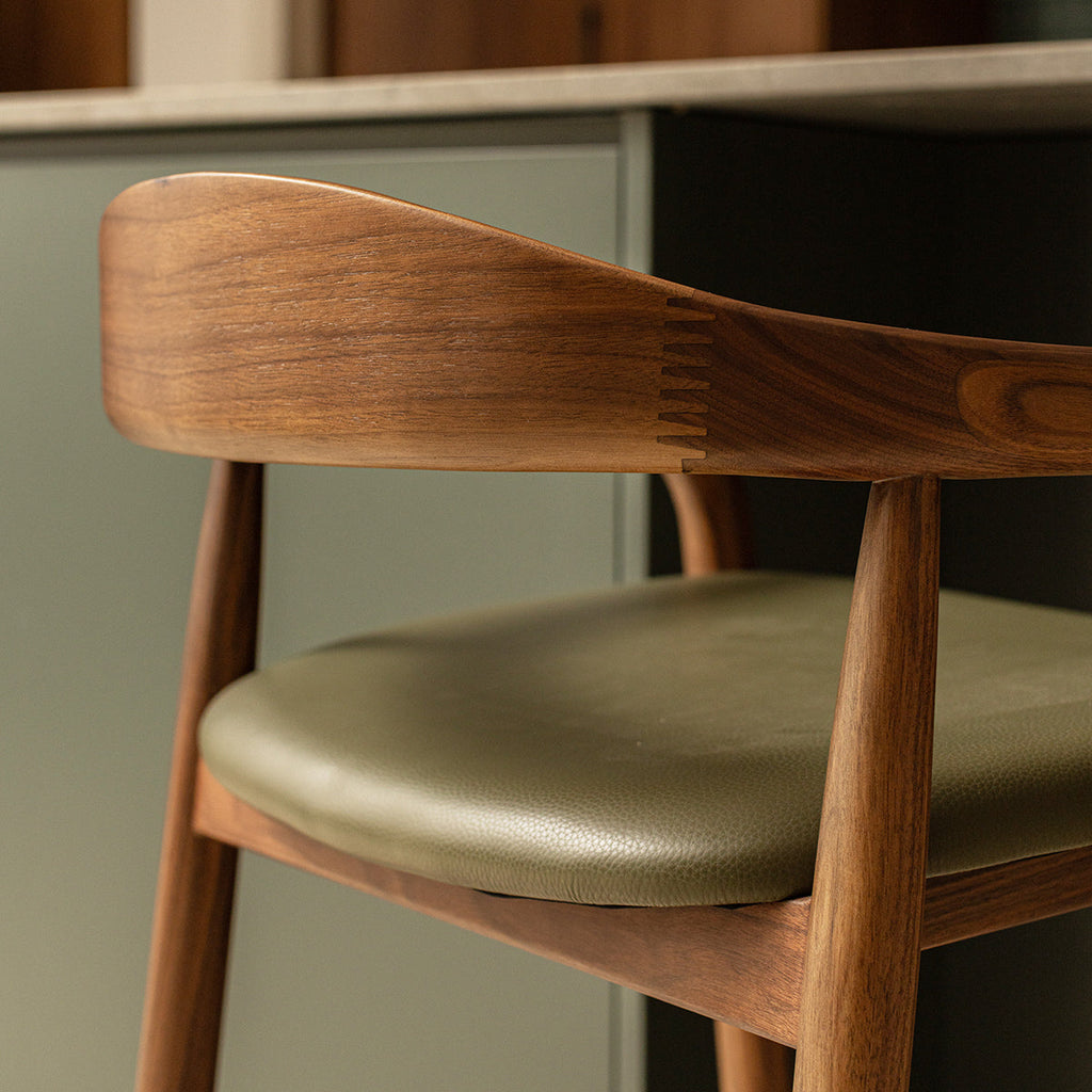 Noris Leather Bar Stool