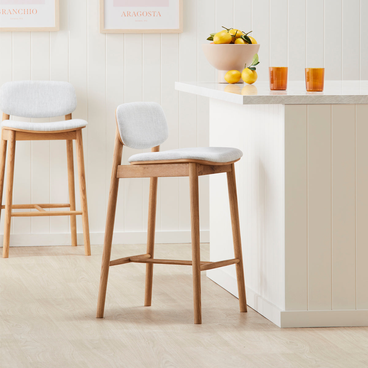 Lando Fabric Bar Stool