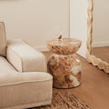 Santino Side Table (Marble Finish)