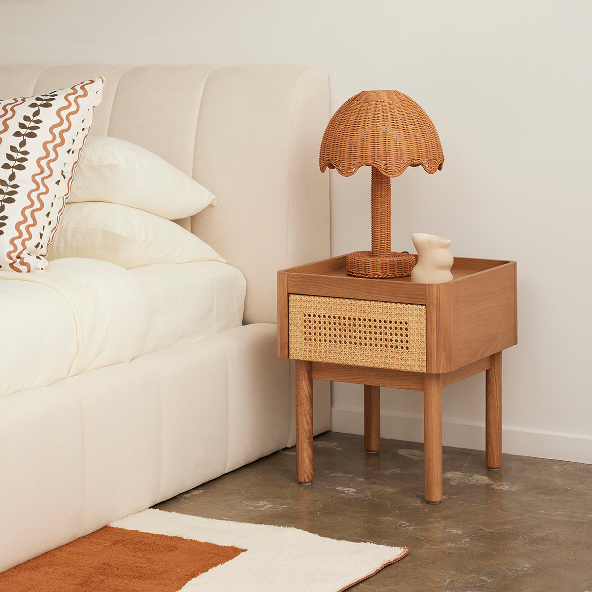 Norah Rattan Bedside Table