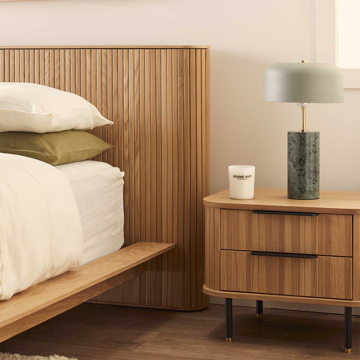 Rio Bedside Table (2 Drawer)
