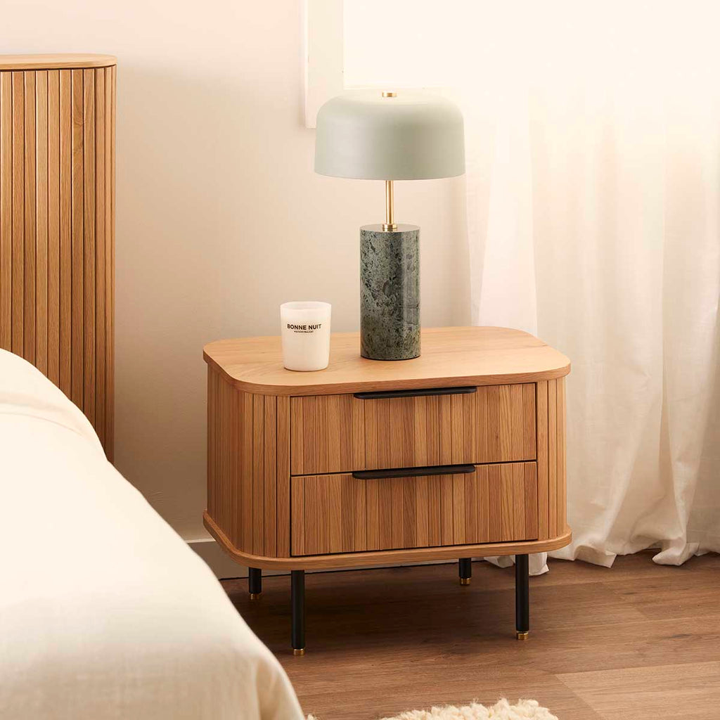 Rio Bedside Table (2 Drawer)