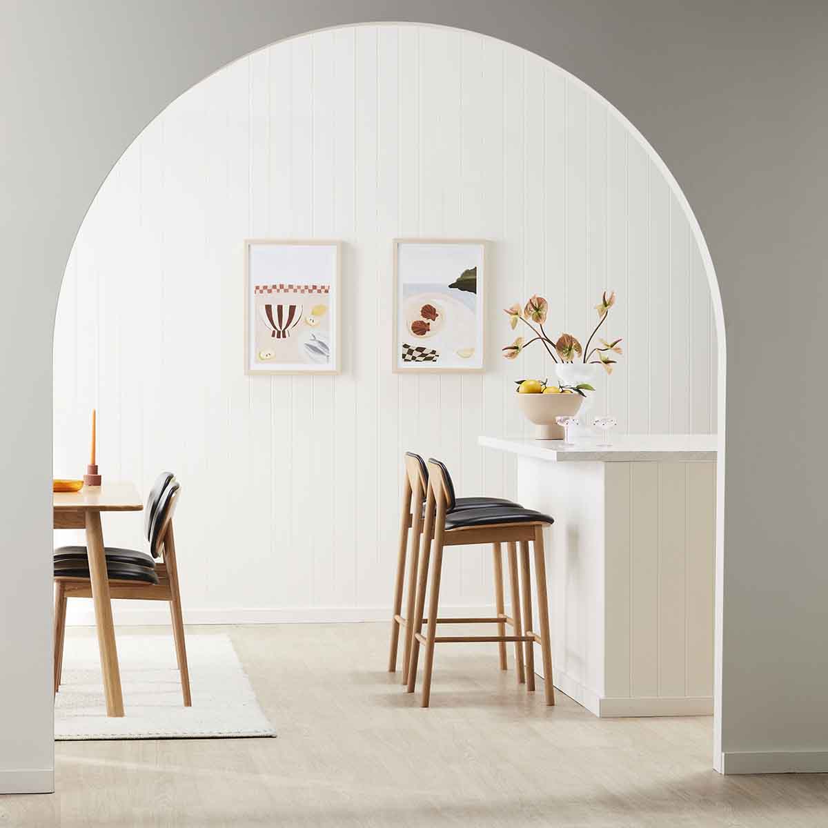 Lando Leather Bar Stool