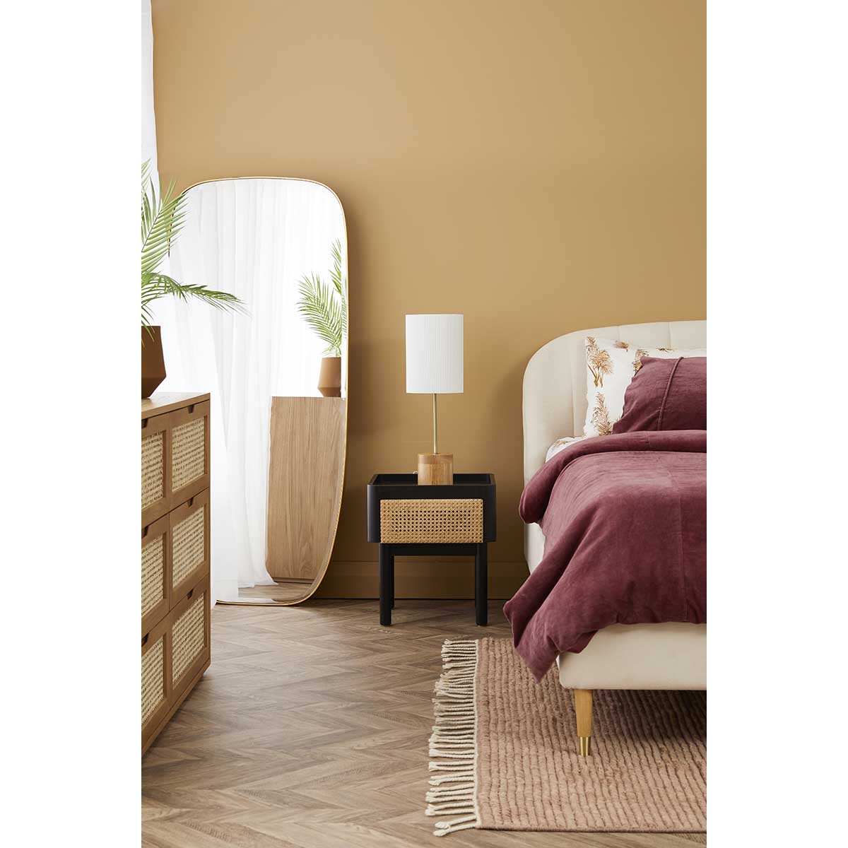 Norah Rattan Bedside Table
