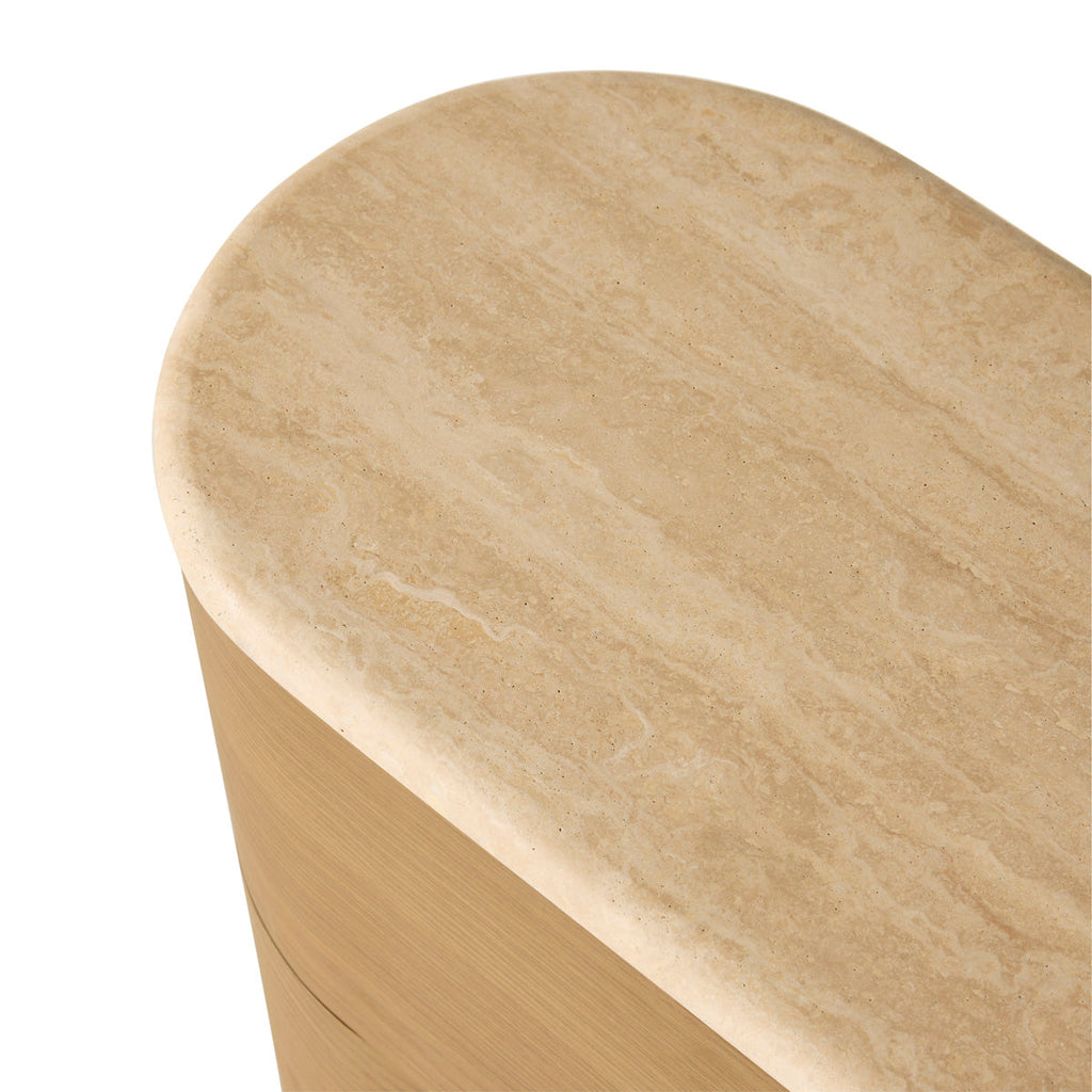 Fin Bedside Table