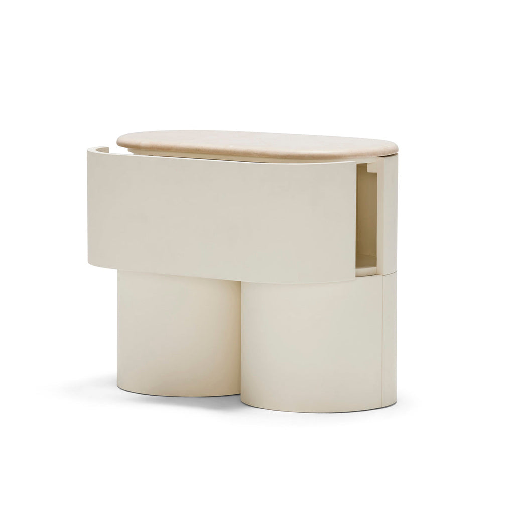 Fin Bedside Table