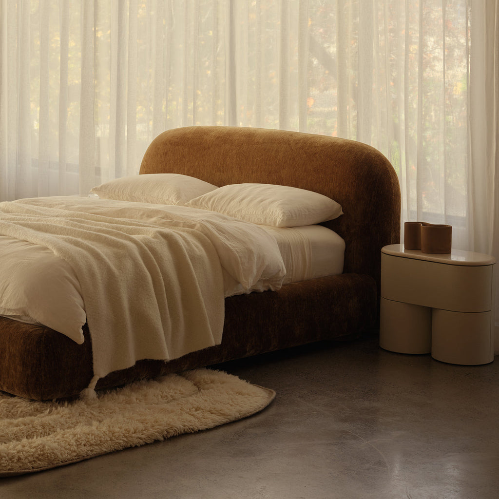 Fin Bedside Table