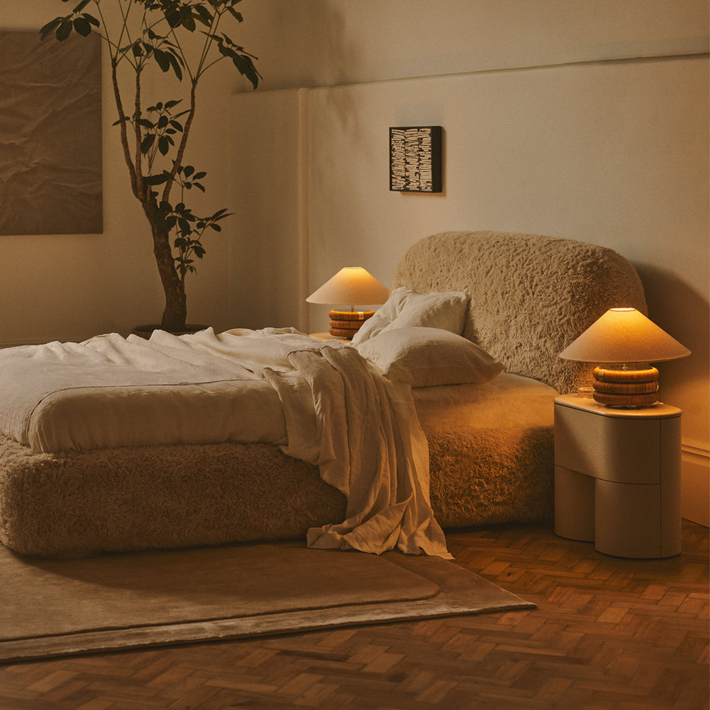 Fin Bedside Table