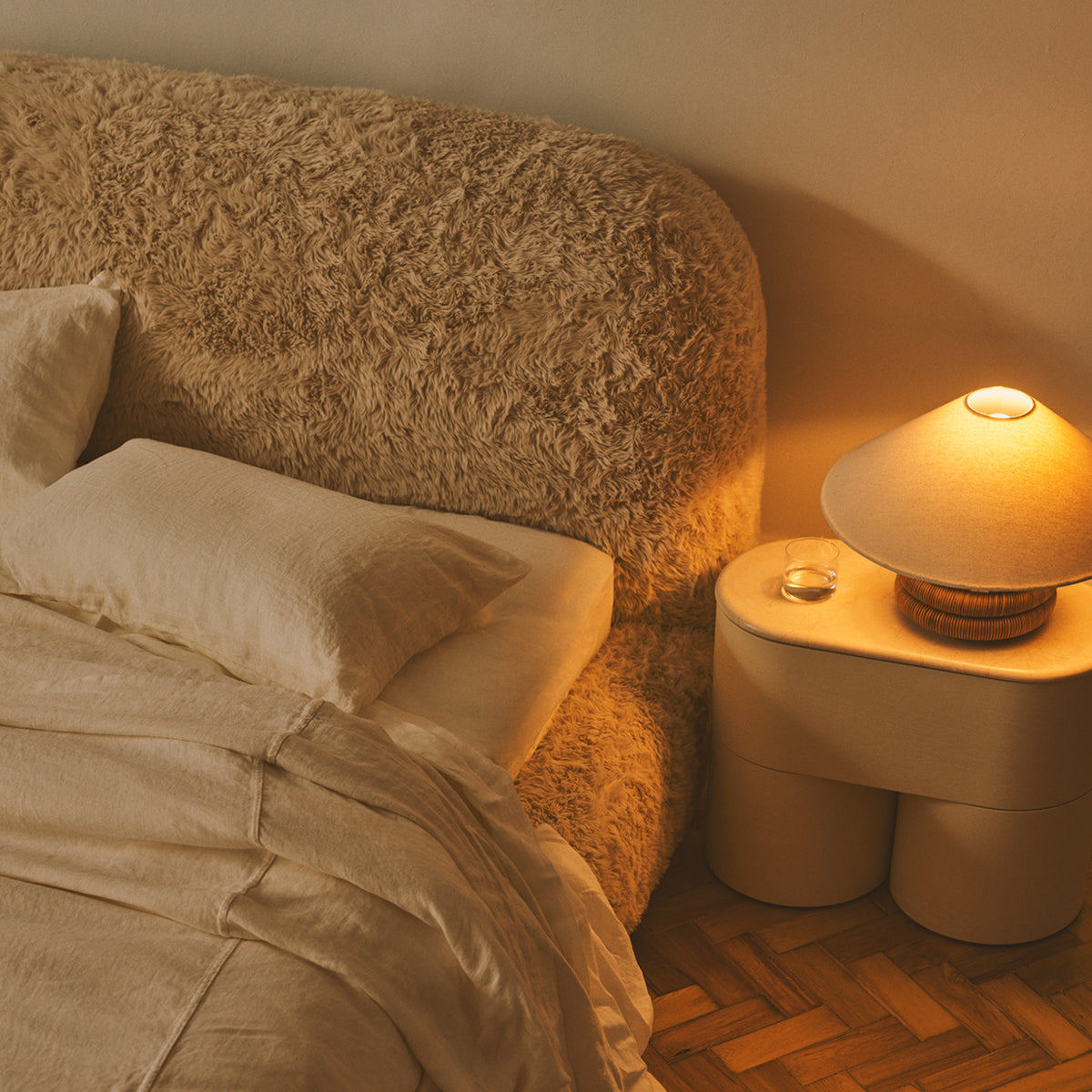 Fin Bedside Table